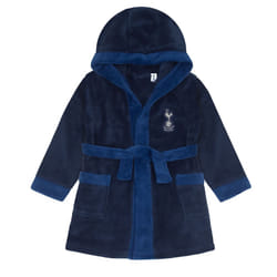 Tottenham Hotspur Baby Dressing Gown Toddler Robe Hooded Fleece OFFICIAL Gift - 6-12 Months
