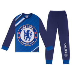 Chelsea FC Boys Pyjamas Long Sublimation Kids OFFICIAL Football Gift - Royal Blue, 11-12 Years