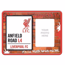 Liverpool FC Embossed Metal Frame Sign
