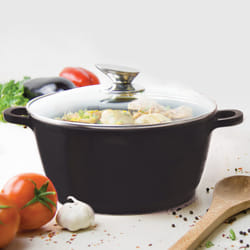 SQ Professional Nea 32cm Non-Stick Diecast Stockpot - Nera