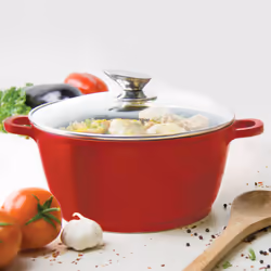 SQ Professional Nea 32cm Non-Stick Diecast Stockpot - Rossa