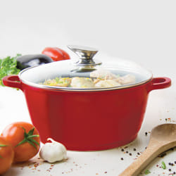 SQ Professional Nea 32cm Non-Stick Diecast Stockpot - Rossa
