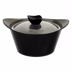 SQ Professional Caia 3pc Die-Cast Stockpot Set - Black