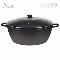 SQ Professional Nea DieCast NonStick Stockpot Nera - 44 cm / 23.5L