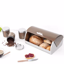 SQ Professional Gems 4pc Bread Bin - Canisters Set - Axinite-Copper