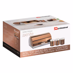 SQ Professional Gems 4pc Bread Bin - Canisters Set - Axinite-Copper