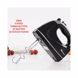 SQ Professional Blitz 5-Speed Hand Mixer-300W - Black