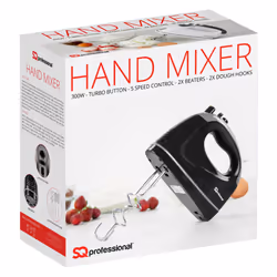 SQ Professional Blitz 5-Speed Hand Mixer-300W - Black