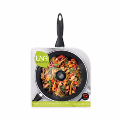 SQ Professional UNA Non-Stick Aluminium Frying Pan with Lid - 26 CM