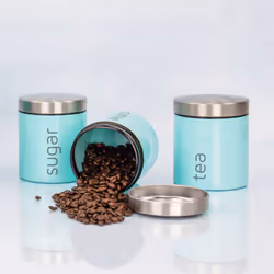 SQ Professional Dainty 3pc Kitchen Canister Set - Seafoam