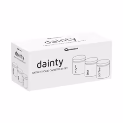 SQ Professional Dainty 3pc Kitchen Canister Set - Silkwhite