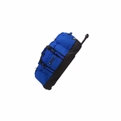 JCB - Men's Wheeled Holdall Duffle Bag - Royal Blue - Water-Resistant PU Base - Retractable Trolley Handle - Max. Capacity of ...