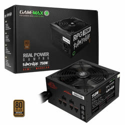 GameMax Powersupply RPG Rampage 750W PSU 80 PLUS Bronze Semi Modular Power Supply