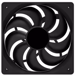 Evo Labs COCSFAN12CMBLACK, Fan, 12 cm, 1200 RPM, Black