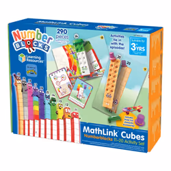 Learning Resources MathLink Cubes Numberblocks 11-20 Activity Set