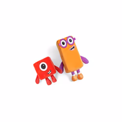 Learning Resources HM94554-UK One and Two Playful Pals, Numberblocks Plush Girls & Boys, Soft Toys for Toddlers 1-3, Ages 18 Months+, Multi