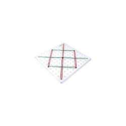 Learning Resources 23cm 11 X 11 Pin Transparent Geoboard