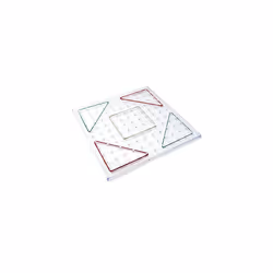 Learning Resources 23cm 11 X 11 Pin Transparent Geoboard