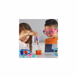 Primary Science Lab Set for Kids (Pink), Kids Science Experiment Kit with 10 Experiments, Preschool STEM Toys, Beakers, Magnifying Glass for Kids,