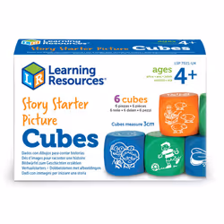 Story Starter Picture Cubes, Story Dice Cubes Toys, Educational Toys, Vocabulary Games for Kids, Teaches Communication, Suita ...