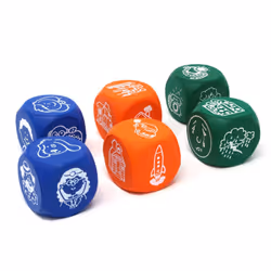 Story Starter Picture Cubes, Story Dice Cubes Toys, Educational Toys, Vocabulary Games for Kids, Teaches Communication, Suitable for Group Activities,