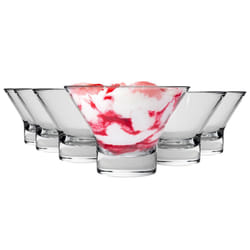 Ypsilon Dessert Bowls Food Dinner Glass Snack Dish - Bormioli Rocco - x6