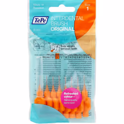 TePe Interdental Brushes Oral Dental Floss Toothbrush - Different Colours & Sizes (3 x Pack (24 Brushes), 0.45mm Orange)