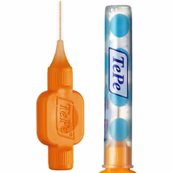 TePe Interdental Brushes Oral Dental Floss Toothbrush - Different Colours & Sizes (3 x Pack (24 Brushes), 0.45mm Orange)