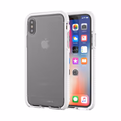 Tech21 Evo Check, Cover, Apple, iPhone X, 14.7 cm (5.8"), Transparent, White