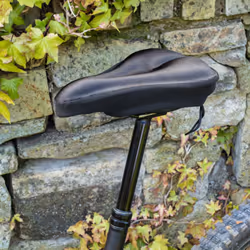 Wide Superior Comfort Bike Seat Cover Padded Gel