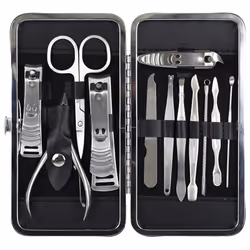 LaRoc 12pc Manicure Pedicure, Face & Nail Care Kit
