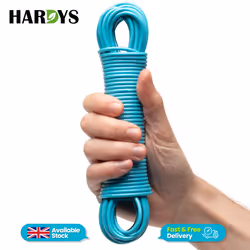 Heavy Duty Clothes Washing Line Steel Core Strong - Blue, 15M