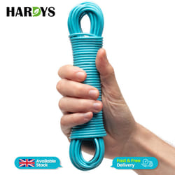 Heavy Duty Clothes Washing Line Steel Core Strong - Blue, 15M