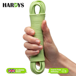 Heavy Duty Clothes Washing Line Steel Core Strong - Green, 15M