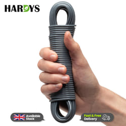 Heavy Duty Clothes Washing Line Steel Core Strong - Grey, 15M