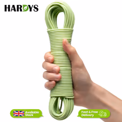 Heavy Duty Clothes Washing Line Steel Core Strong - Green, 25M