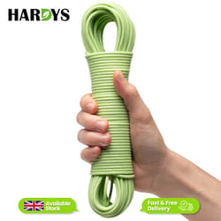 Heavy Duty Clothes Washing Line Steel Core Strong - Green, 25M