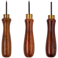 3pc Bradawl Set, Square, Round, Chisel Point Tools