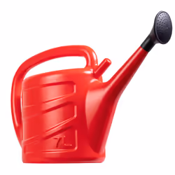 5L to 10L Watering Can with Detachable Rose Head - Red, 7L
