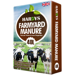 40L Organic Farmyard Manure Fertiliser Plants Lawn