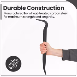 18" Steel Crowbar Wrecking Pry Bar Nail Puller