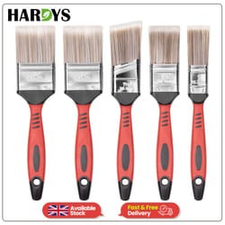 5pc Fine Paint Brush Set Soft Synthetic Bristles Painting Decorating