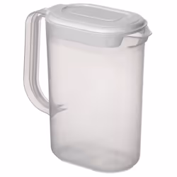 Clear Plastic Fridge Door Jug with Airtight Lid