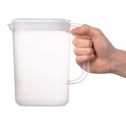 Clear Plastic Fridge Door Jug with Airtight Lid