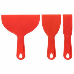 3pc Plastic Putty Knife, Spreader, Scraper Set