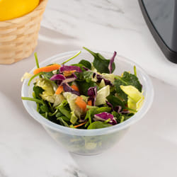 Clear Plastic Mixing Bowl for Baking, Salad, Cakes - Small - 15cm