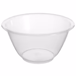 Clear Plastic Mixing Bowl for Baking, Salad, Cakes - Small - 15cm