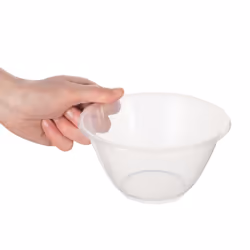 Clear Plastic Mixing Bowl for Baking, Salad, Cakes - Small - 15cm