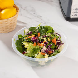 Clear Plastic Mixing Bowl for Baking, Salad, Cakes - Medium - 20cm