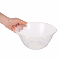 Clear Plastic Mixing Bowl for Baking, Salad, Cakes - Medium - 20cm